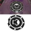 Universal Motorcycle Fuel Cap Decal With Carbon Texture Easy Installation Fuel Tank Protector for Most Sport Bikes