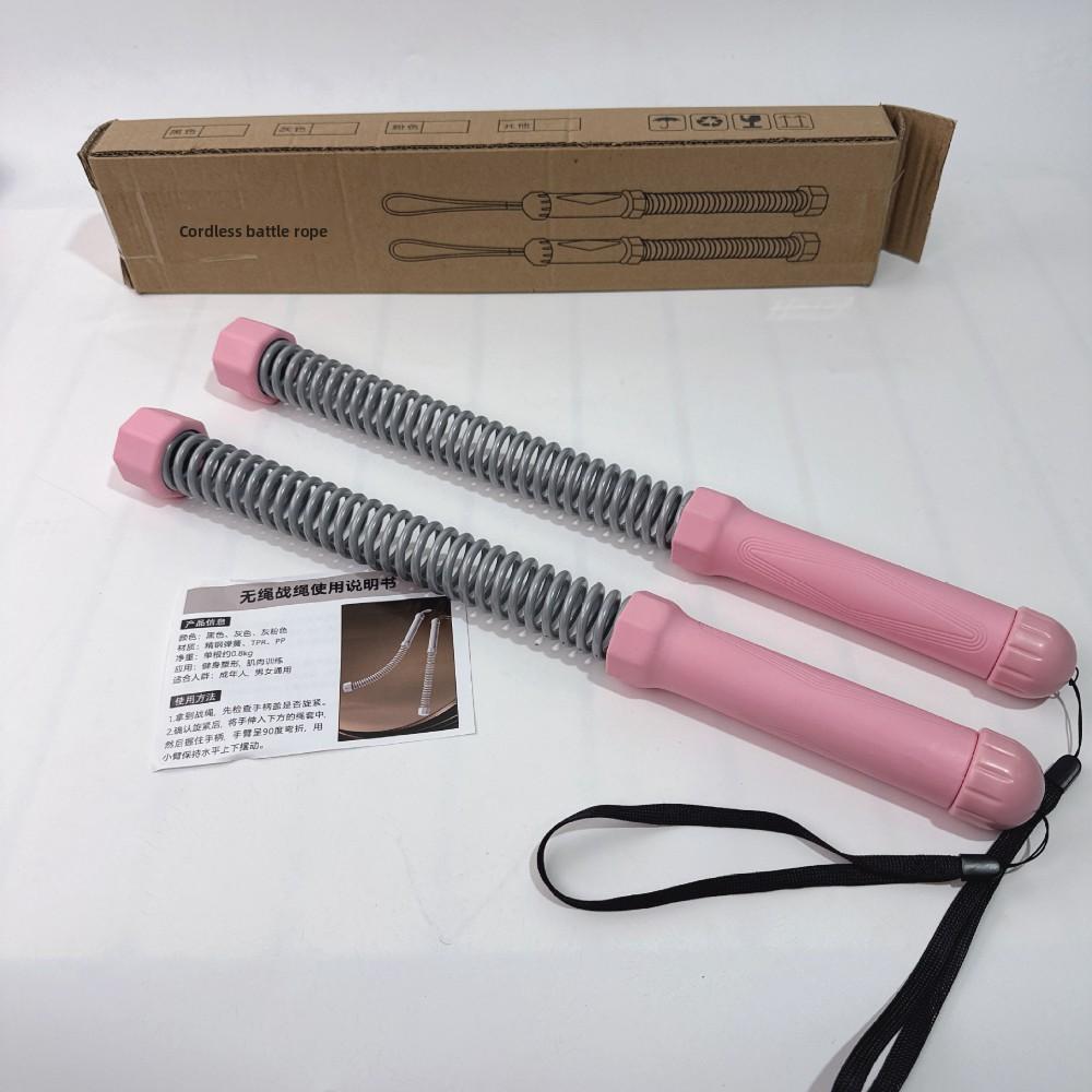 

Cordless Battle Ropes – Multi-Function Fitness Equipment for Home Strength and Muscle Training 1pcs рожевий