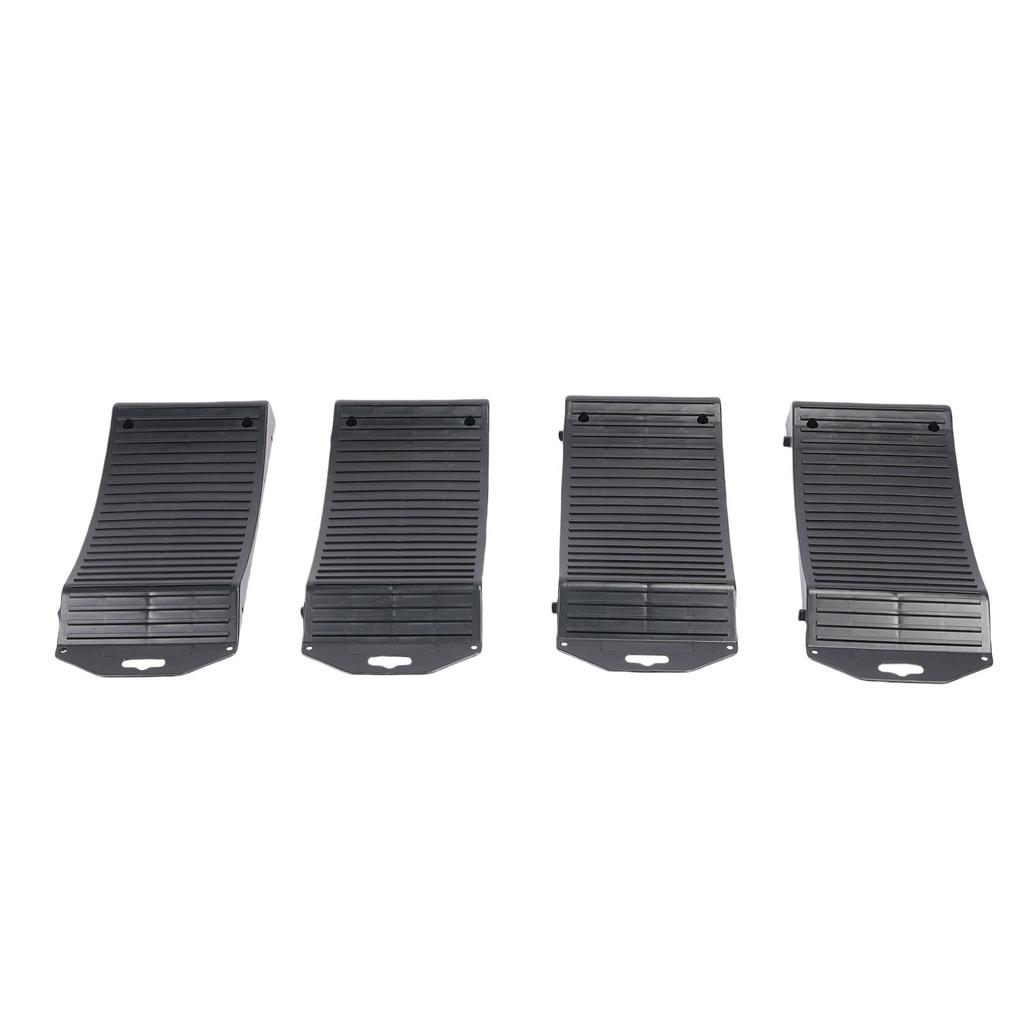 4Pcs Tire Protection Ramp Set Polypropylene Anti Slip Vehicle Storage Ramp Set for Flat Spot and Flat Tire Prevention