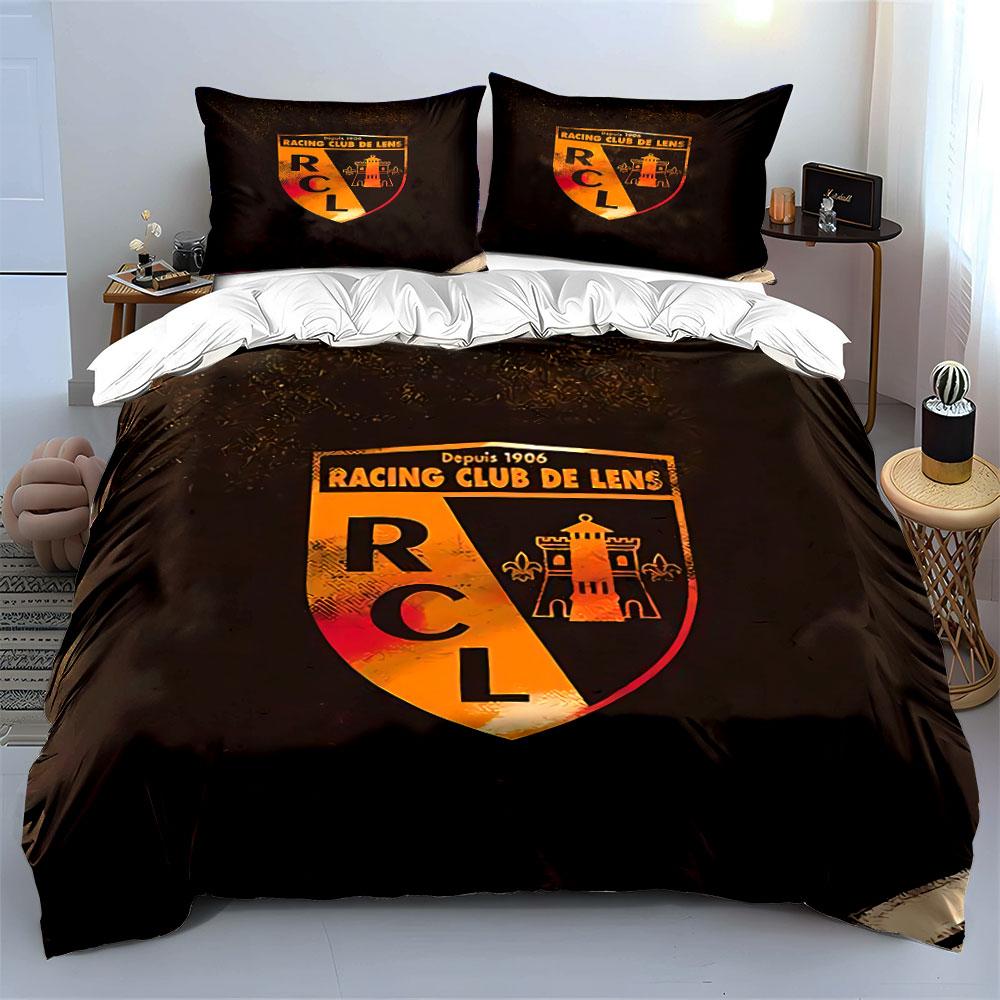 Racing Club De Lens Bedding Set Bedding Duvet Cover Set Duvet Cover Pillowcases (1 * Duvet Cover 2 * Pillowcases, Without Duvet Insert)