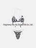 European & American New Braided Triangle Thong Bikini Set