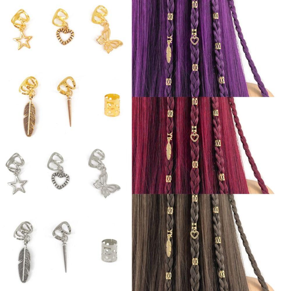 26pcs Hair Braiding Hollow Out Hair Ring Dread Locks Hair Braid Tubes Dreadlocks Beads  Men