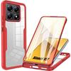 Case for Xiaomi 15T, Full Protection Front Soft TPU and Back Hard PC - Red