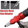 High Performances Rivet Guns Adapter Conversion Head with 100 Rivets Enhances Grip Stability for Professional Metal Work