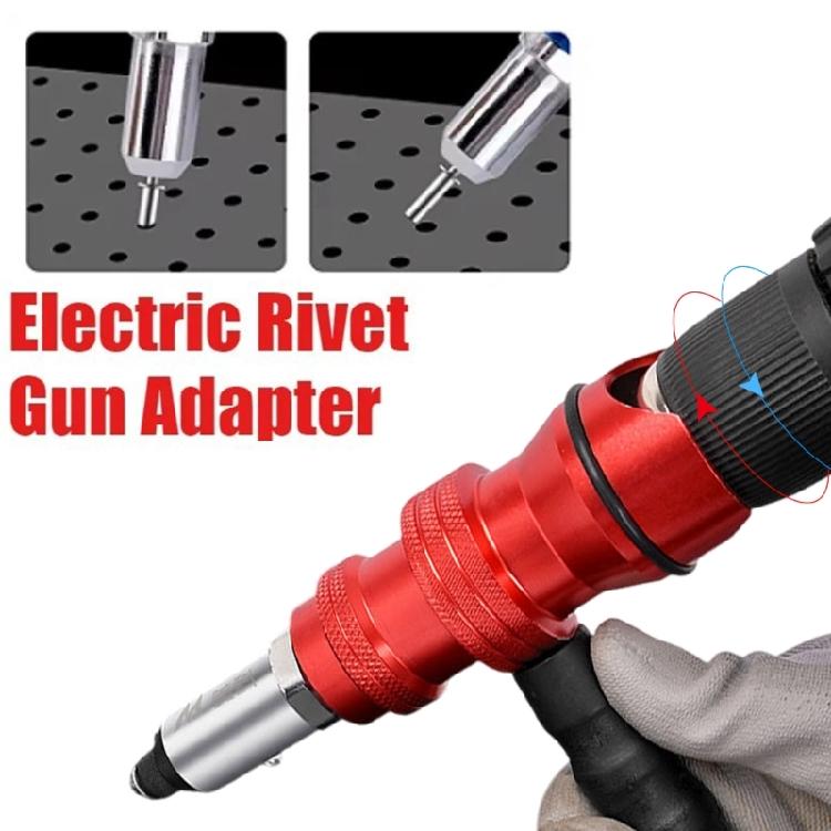 High Performances Rivet Guns Adapter Conversion Head with 100 Rivets Enhances Grip Stability for Professional Metal Work