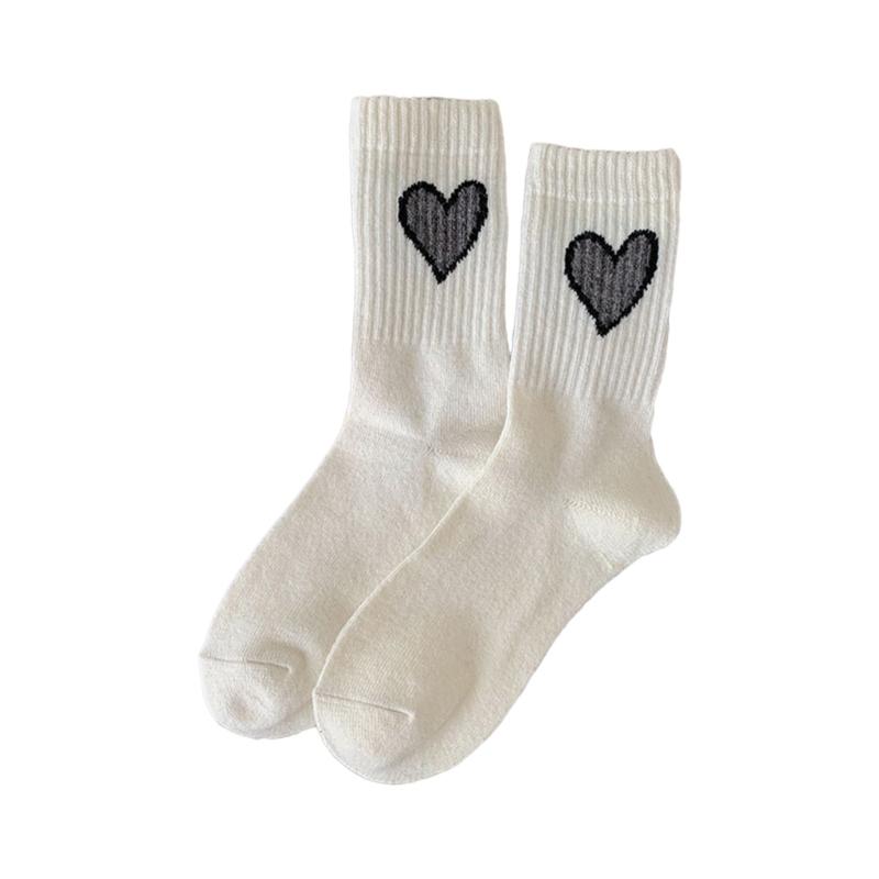 1 Pair Womens Breathable Wool Socks Walking Warm Winter Cozy Thermal Hiking Comfortable Socks Thick Crew Work Soft Socks
