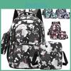 Oxford 3piece Set Backpack Big Capacity Breathable Laptop Compartment For Teens