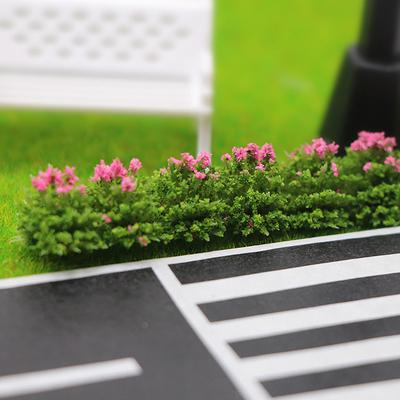 1/3 Stück 1:12 Puppenhaus Miniatur Strauchstreifen Pflanze Ornament Grünstreifen Gartendekoration Spielzeug Puppenhaus Zubehör