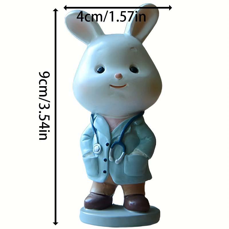 

1 шт. высококачественная резиновая фигурка кролика-полицейского из мультфильма - великолепное украшение для дома и офиса, изысканное мастерство doctor