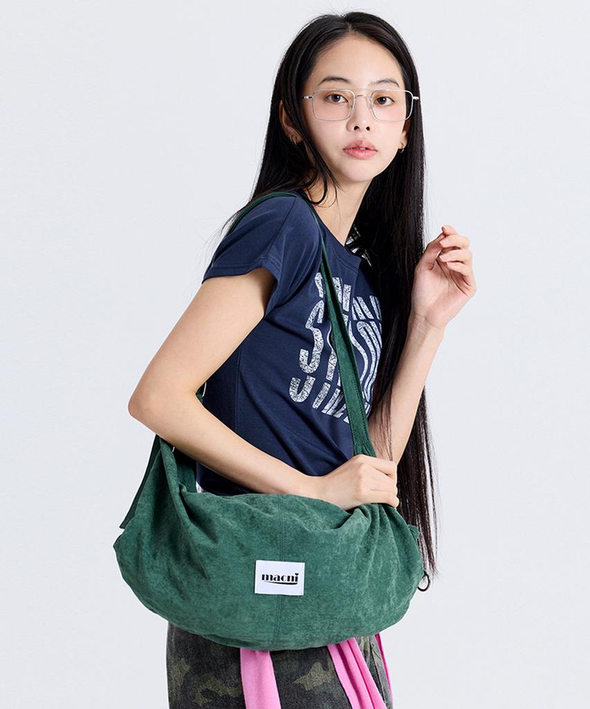 Macni Double Strap Shoulder Bag Green