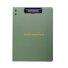 W89C Standard Size Flipping Clipboard Folder With Metal Clip File Organiser wth Writing Board For School Office 12.6x9.25In