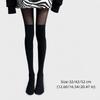 Sexy Thigh High Pantyhose Patchwork Fake Stockings Fashion JK Socks  Harajuku