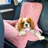 Silver Dog Car Seat