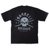 BARBELL BRIGADE Gym Fitness T-shirt Loose Oversize Cotton Men Short Sleeves Bodybuilding Sports Tee Summer Training Workout Tops