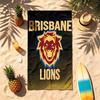 Brisbane Lions (5) Thema Strandtuch Sandabweisend Weich Und Bequem Geeignet Für Den Pool Camping Yoga Und Tauchen Ein Reise-Essential
