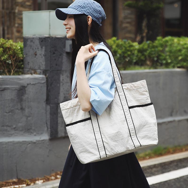 Nylon Tote Bag Large Capacity Women's Shoulder Bag Commuter Shopping Bag Handbag