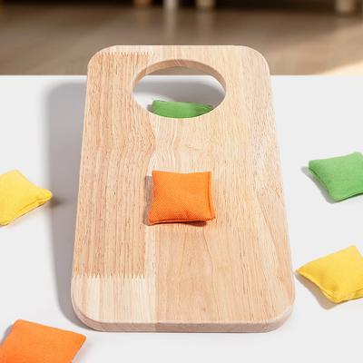 Wooden Children Throw Sandbags Kindergarten Primary Students Parent-child Outdoor Sensory Integration Exercise Throwing Sandbags Throwing Game Toys
