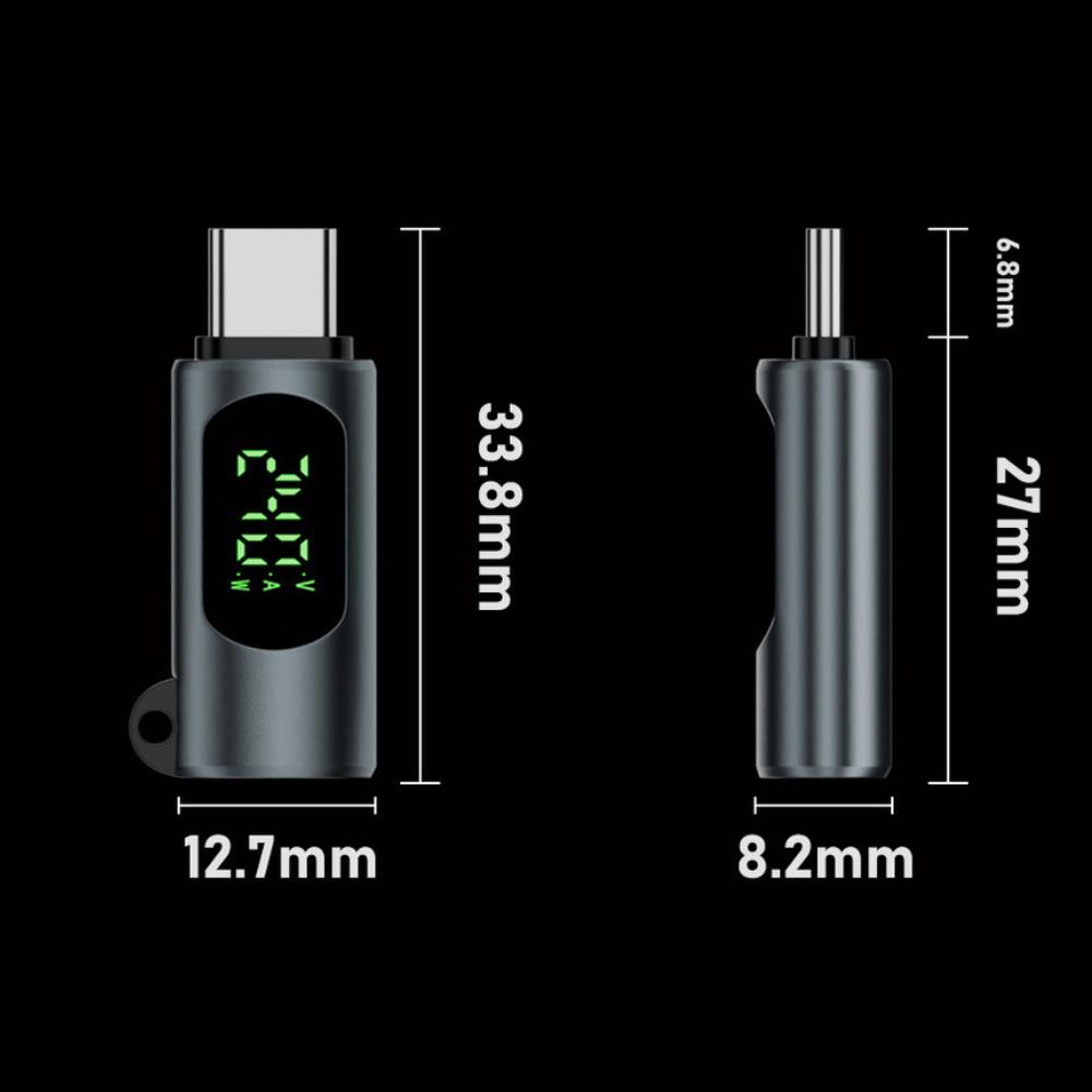 3pcs 240W USB-C Adapter Power Meter Tester With Voltage/Current/Power LED Digital Display Up To 80Gbps Data Transfer 240W 8K