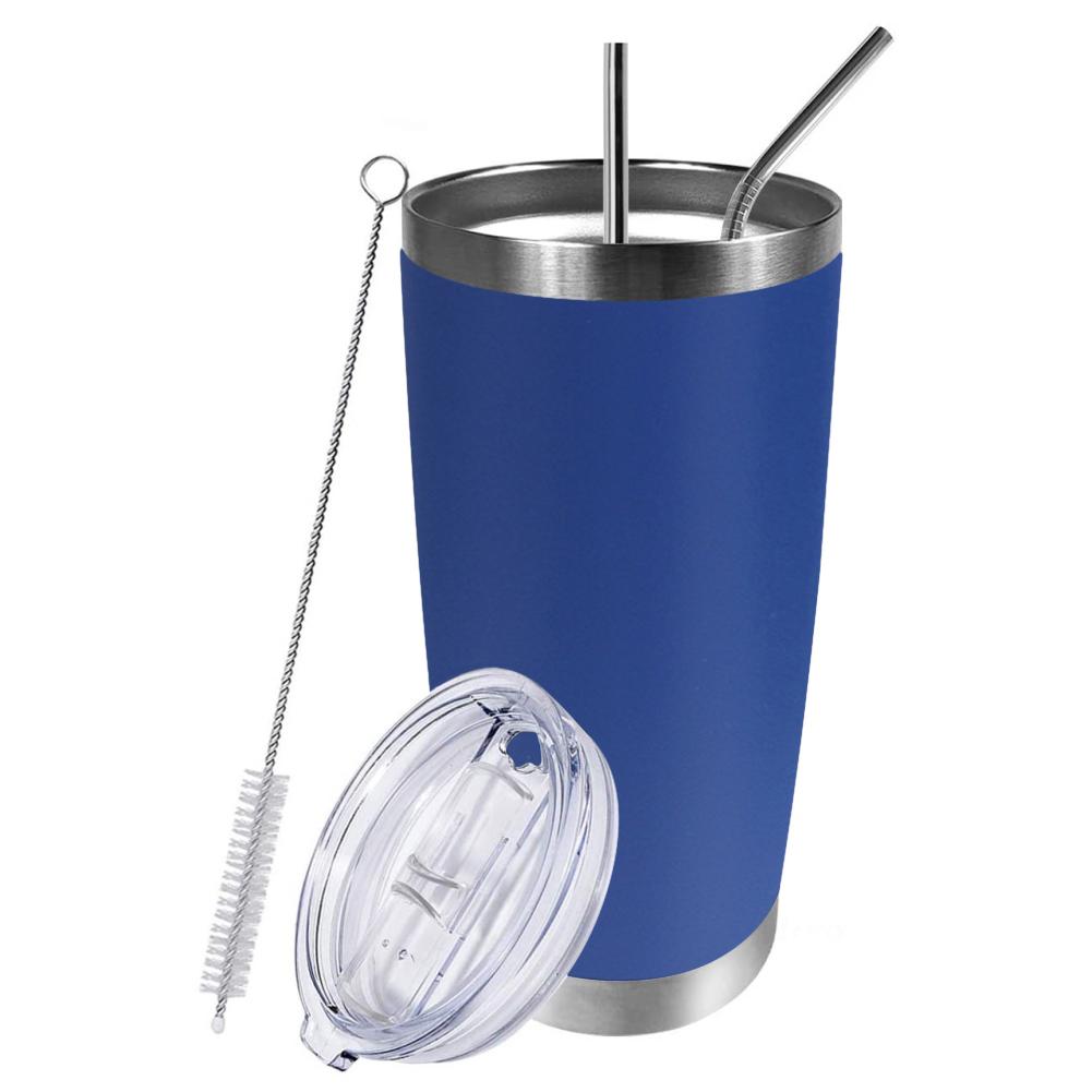 

20 унций двухслойная нержавеющая сталь кружка с вакуумной изоляцией для путешествий большой емкости с защитой от падений и ожогов