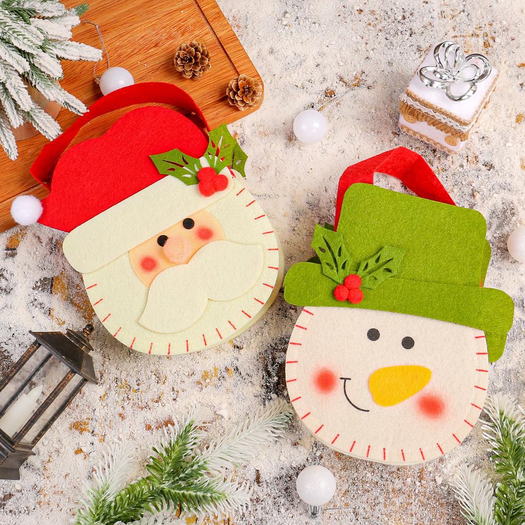 Dekoracje Świąteczne Włóknina Torebka Prezent Nowa Torba na Prezent Cukierki Jabłko Dziecięca Choinka