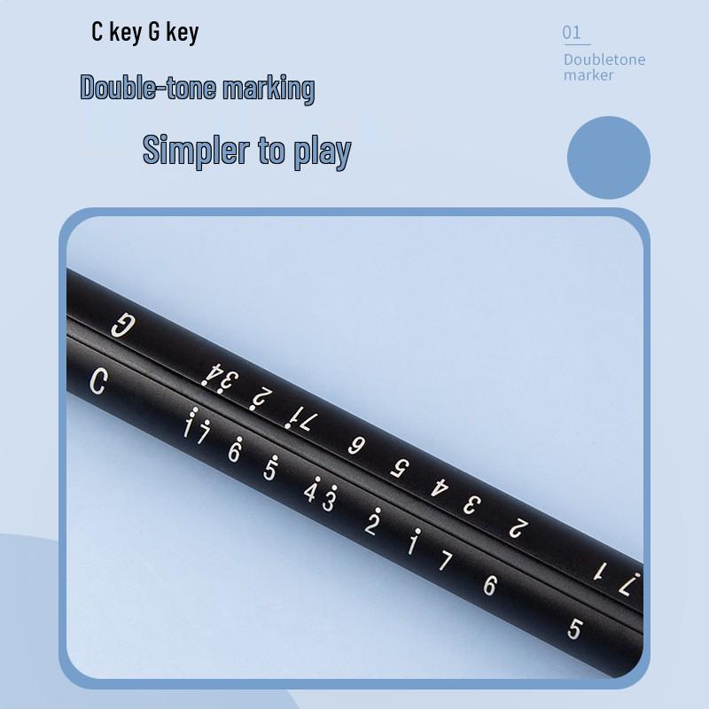 NYMAN Zweiklang-Schiebeflöten-Pfeife - Luftgeblasene Schiebeflöte