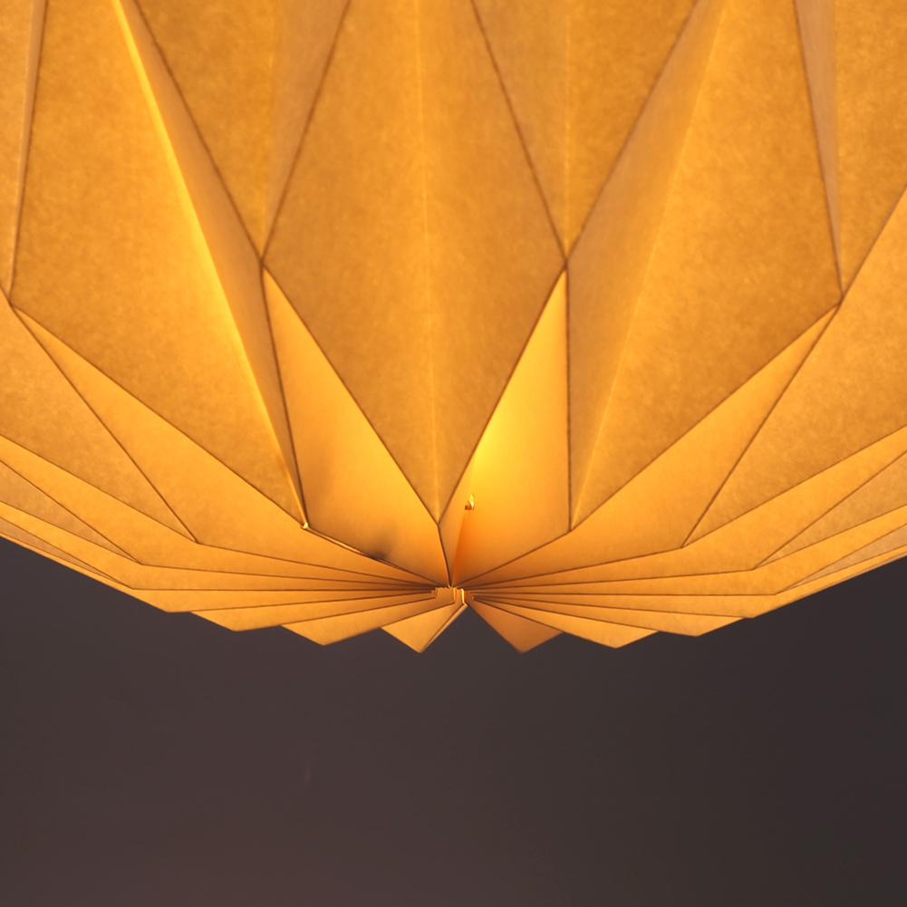 Paper Lamp Shade Hanging Light Shade Foldable Pendant Light Lampshade DIY Ball Shaped Lamp Cover for Wedding Birthday Party