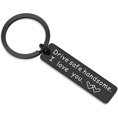 Přívěsek na klíče z titanu a nerezové oceli Drive Safe