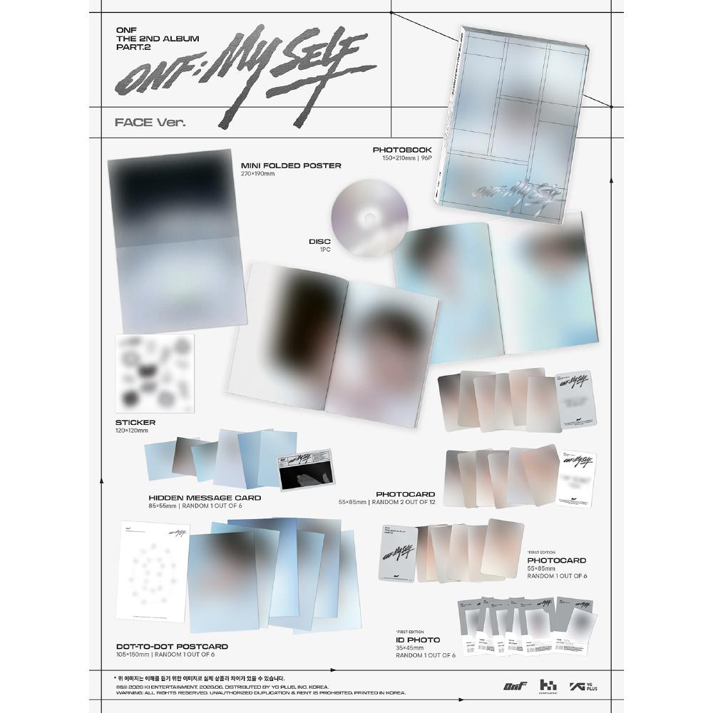 Pre-order ONF The 2nd Album Part.2 ONF:MY SELF Photo Book ver. & SHOP POB