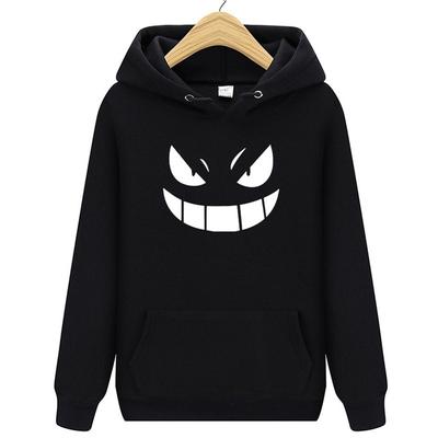 Women's Long Sleeves  Pokemon Pet Elf Baokemeng Printed Sweater  Women's Lovers' Autumn and Winter Clothes