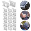20Pcs Aluminum Alloy Water Guide Clip 30/33/35/40mm Solar Photovoltaic Module Mud Drainage Buckle Water Guide Clamp