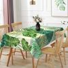Tropical Palm Leaves Flowers Table Cloth Wedding Party Rectangle Waterproof Reusable Kitchen Tablecloth Camping Patio Decor