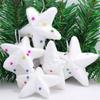 6Pcs/set Plastic Xmas Star Hanging Ornaments Round Christmas Balls Pendants  New Year