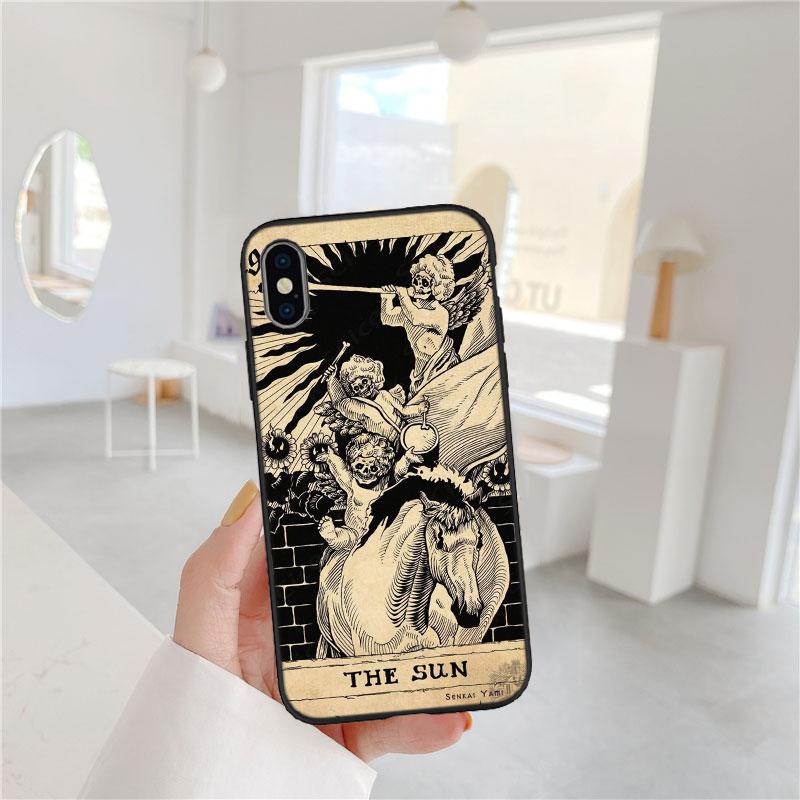 

LO93 Witch Divination Tarot Moon Phone Case for Samsung Galaxy Note 10 20 S23 S24 S25 Ultra FE Plus Edge Lite A02S A35 A07 A17 Galaxy Note20