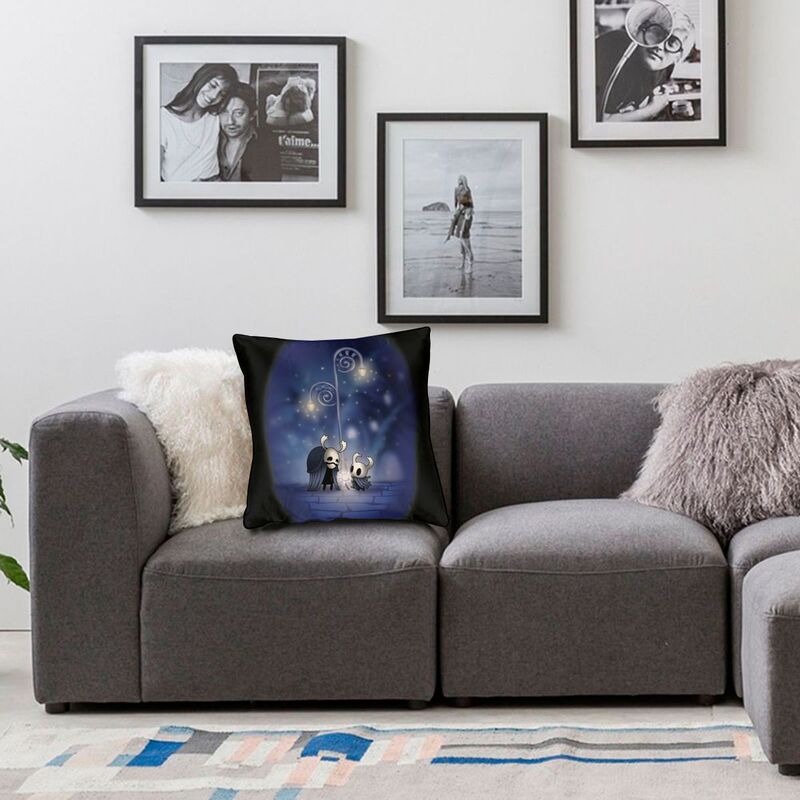 Hollow Love Cushion Cover 45X45 Home Decorative Print Hollow Knight Throw Pillow Case For Car Double-Sided Cojines Decorativos
