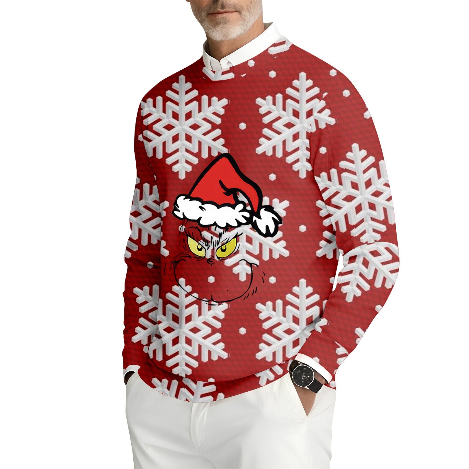 

Мужская толстовка с круглым вырезом и длинными рукавами из рубчатого трикотажа XXXL