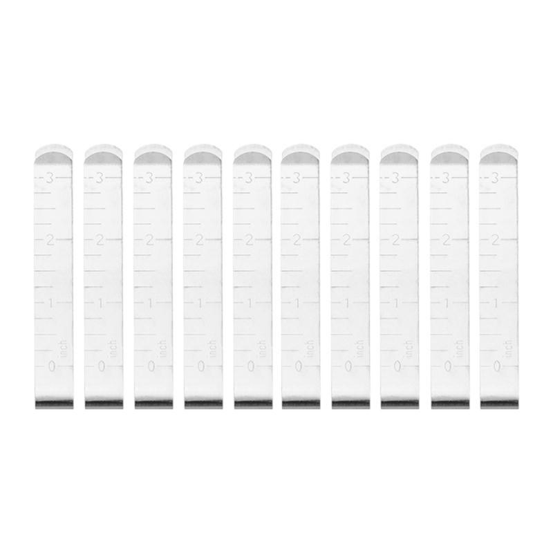 2/5/10 Stück 3 Zoll Nähklammer Edelstahl Saumklammern Metall Crimpklemme Stoff Nähen Messlineal zum Säumen