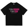 Anime Girls Band Cry Nina Iseri T Shirt Fashion Women Harajuku Letter Print T-Shirt Unisex Manga Retro Casual Cotton Tees Shirts