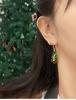 Murano Glass Sterling Silver Christmas Tree Earrings & Necklace Set