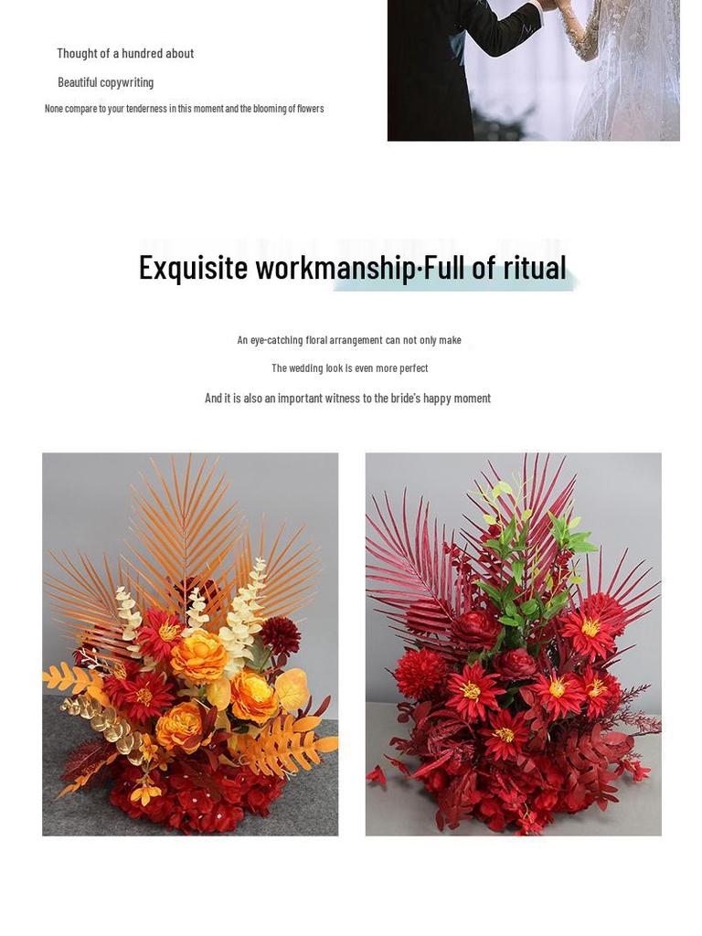 Artificial Wedding Aisle Flowers: Hotel Table Arrangements & Decorative Flower Balls for Stage and Welcome Area