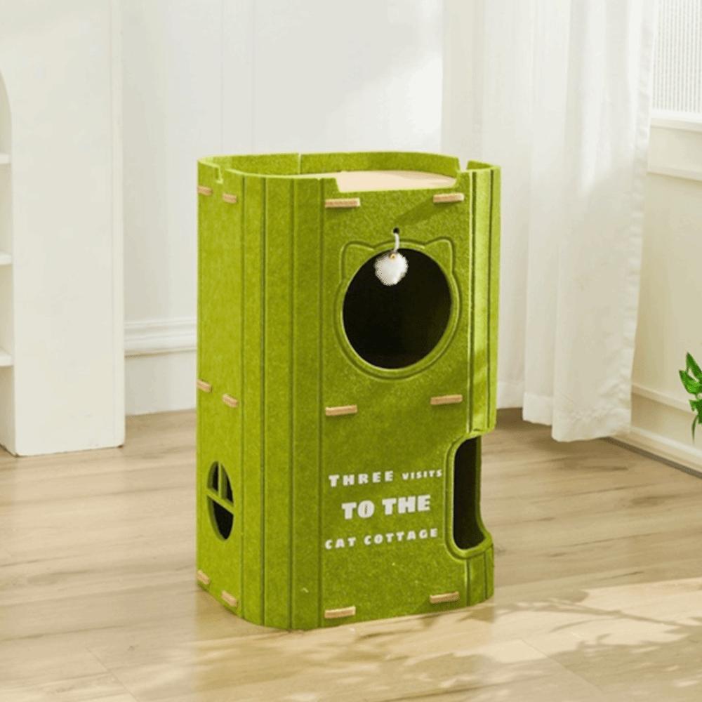 2 Floors/3 Floors Cat House All-in-one Cat Bed Creative Cat Castle House  Cat Sleeping/scratching