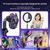K19 Mobile Phone Cooler Fan Radiator with Digital Display/Dual Fans/RGB Lighting/Adjustable Speed