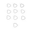 30pcs Stainless Steel Hollow Frame Pendants Silver Stainless Steel Pendants  Earring Craft