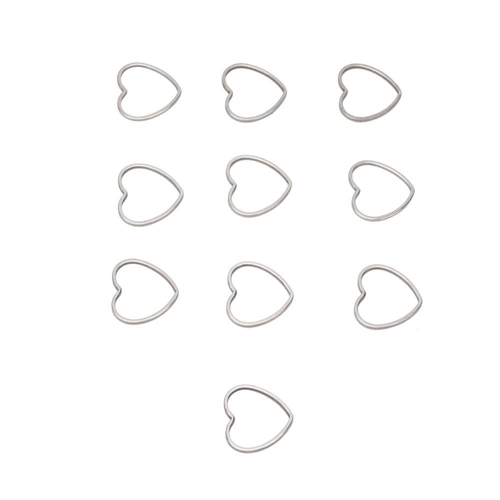 30pcs Stainless Steel Hollow Frame Pendants Silver Stainless Steel Pendants Earring Craft