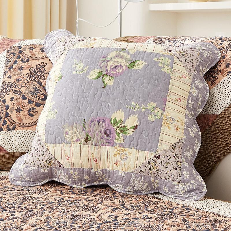 2pcs Cotton Quilted Backrest Cover Soft and Skin Friendly Sofa Cushion Cover Modern and Simple Breathable Backrest Without Core
