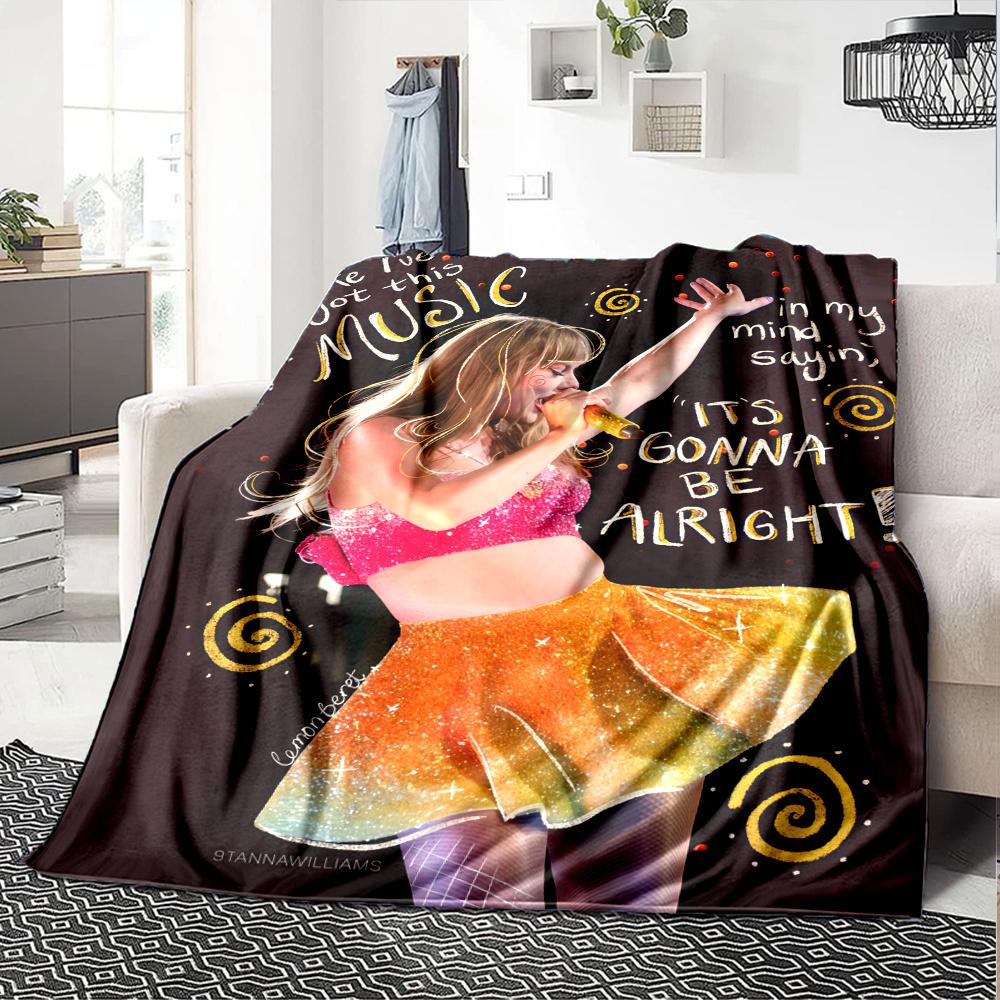Taylor Swift Blanket, High quality Comfortable for All Seasons, Home Decor, Warmth and Comfort