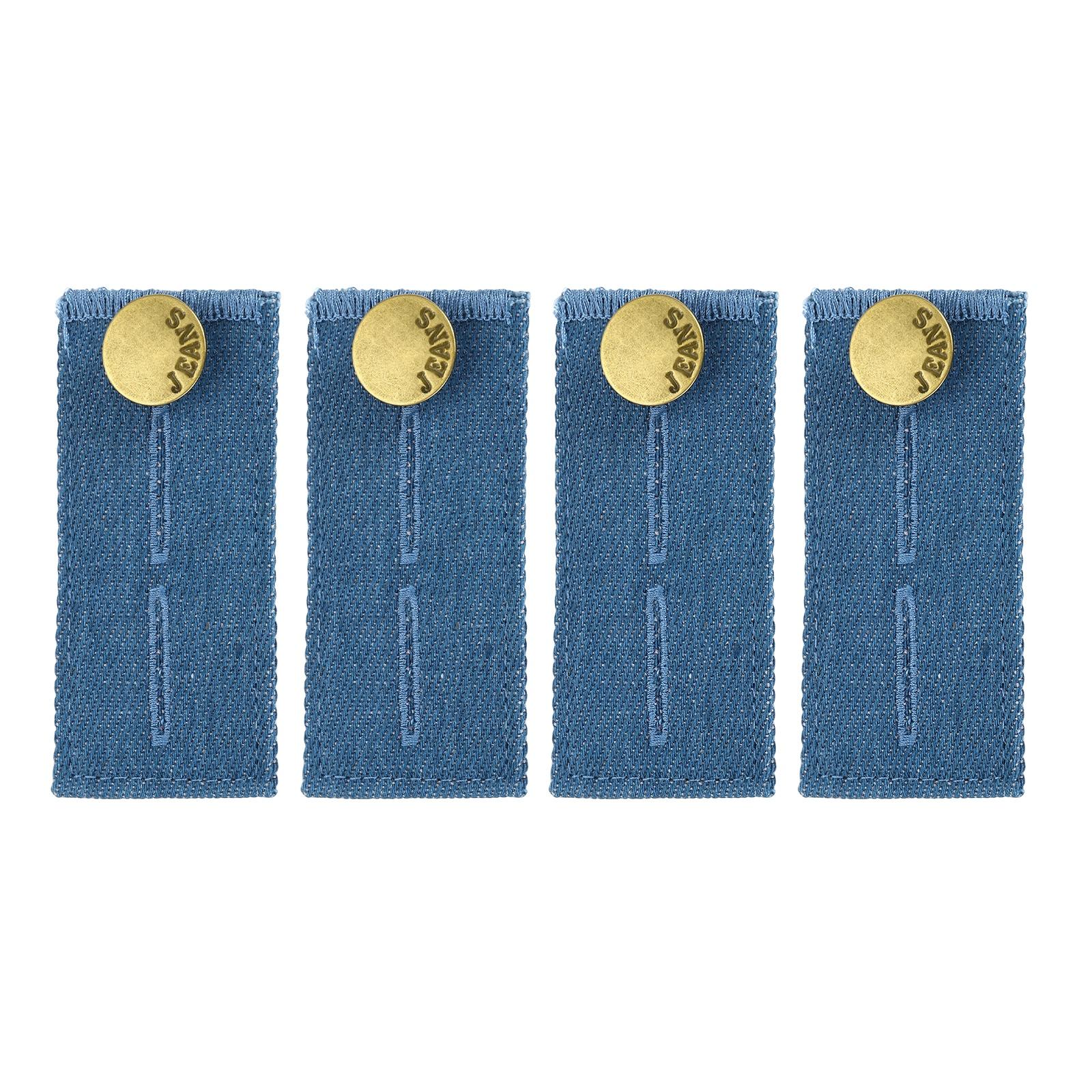

4Pcs Jeans and Pants Button Extenders Button Extenders for Pants Denim Adjustable Waist Extender for Women Men Trousers 3.1x1.5
