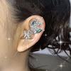 Elegant Alloy Butterfly Ear Cuffs Featuring Stylish Stones Portable for Parties Supplies and Everyday Casual Wear