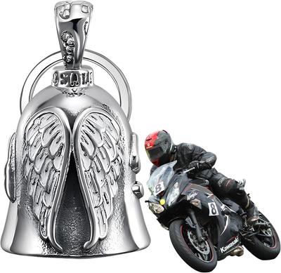 Motorcycle Bell Guardian Angel Bell Good Luck Keychain Accessories For Bikers Car Keychain 1PC