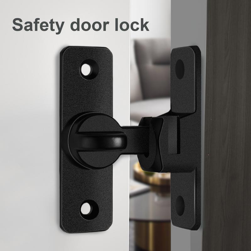 Barn Door Lock Heavy Duty Bar Door Lock Stainless Steel Safety Latches Household Gate Protection Tool For Shutters Shed Room