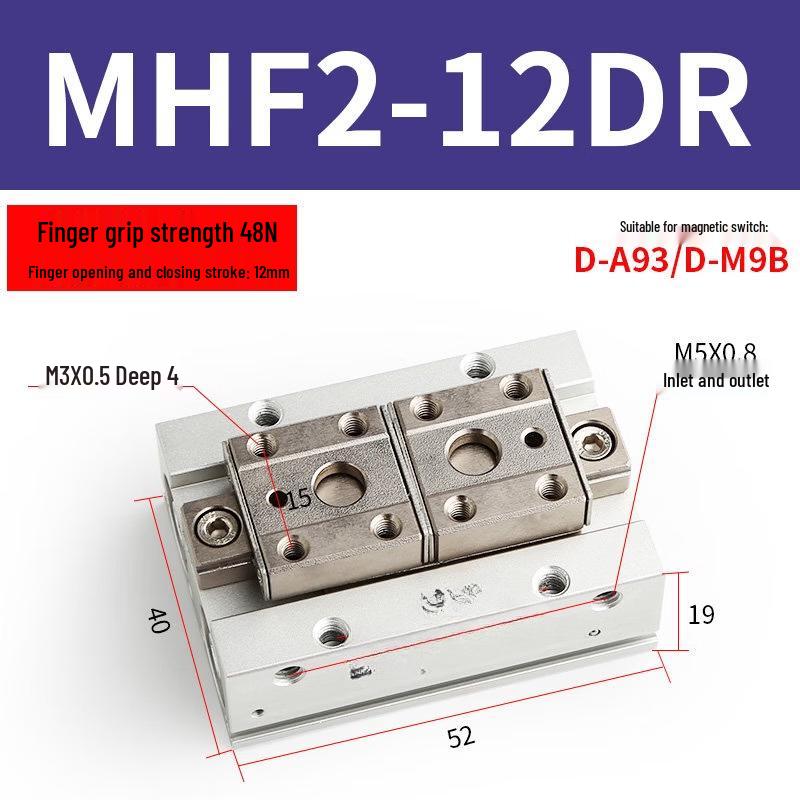 MHF2-12DR Pneumatic Finger Slide Clamp